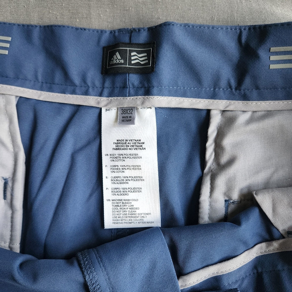 Adidas Blue Golf Pants 38 × 32 - Picture 4 of 4